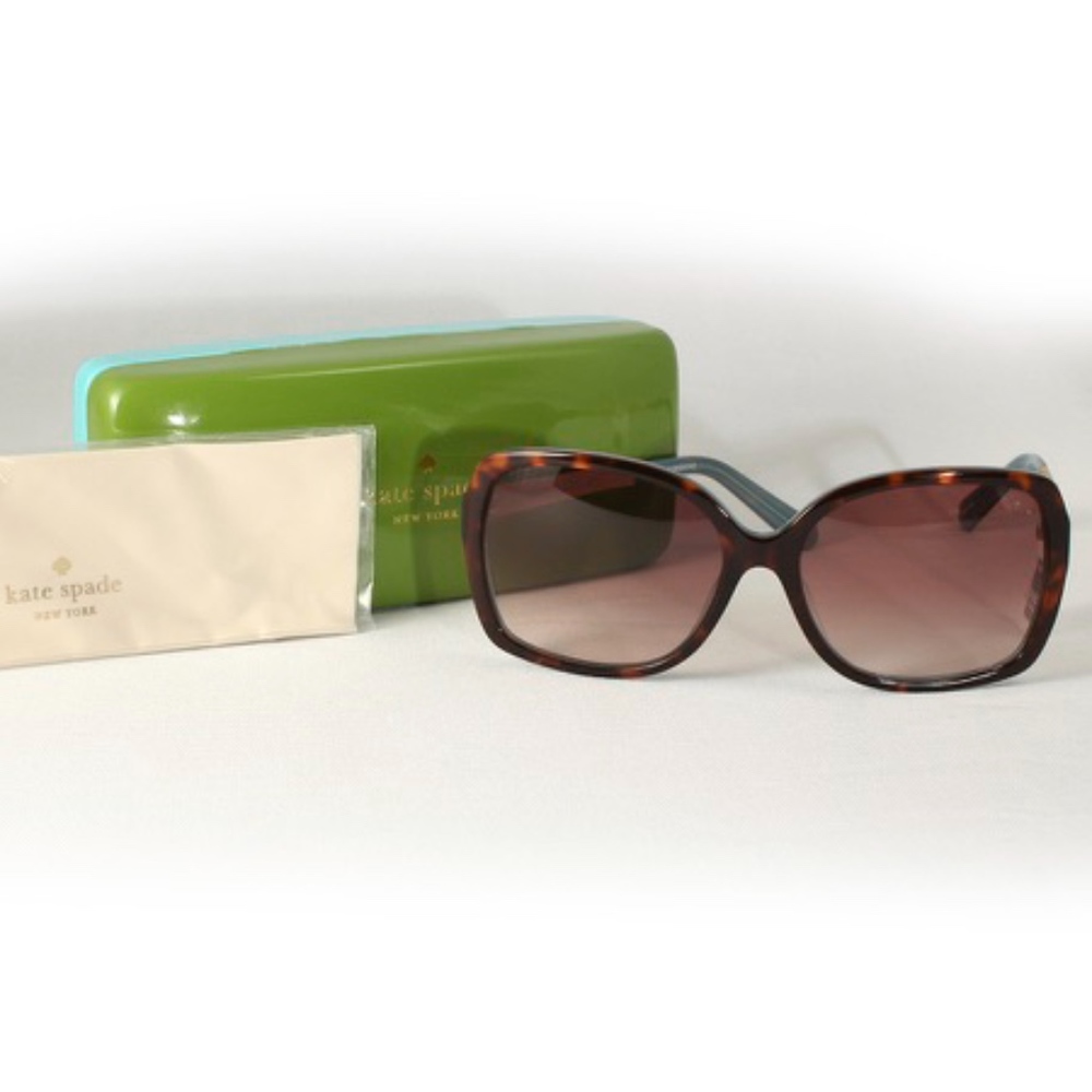 Kate Spade Tortoise & Tiffany Blue Sunglasses